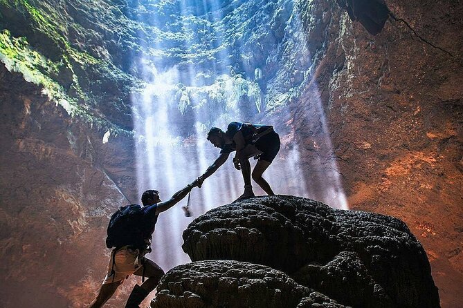 1 day Yogyakarta Tour Jomblang cave and Pindul Cave tubing - Pindul Cave: a calmer water ride