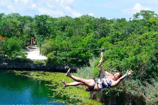 4 Private Cenotes, Zip-Lines, Canoes & Mayan Village with Delicious Lunch - Private pickup makes a real difference