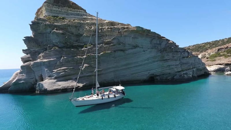 Adventurous Boat Tour to Kleftiko & Sykia Caves - Breakfast and swimming at Kalogria Beach