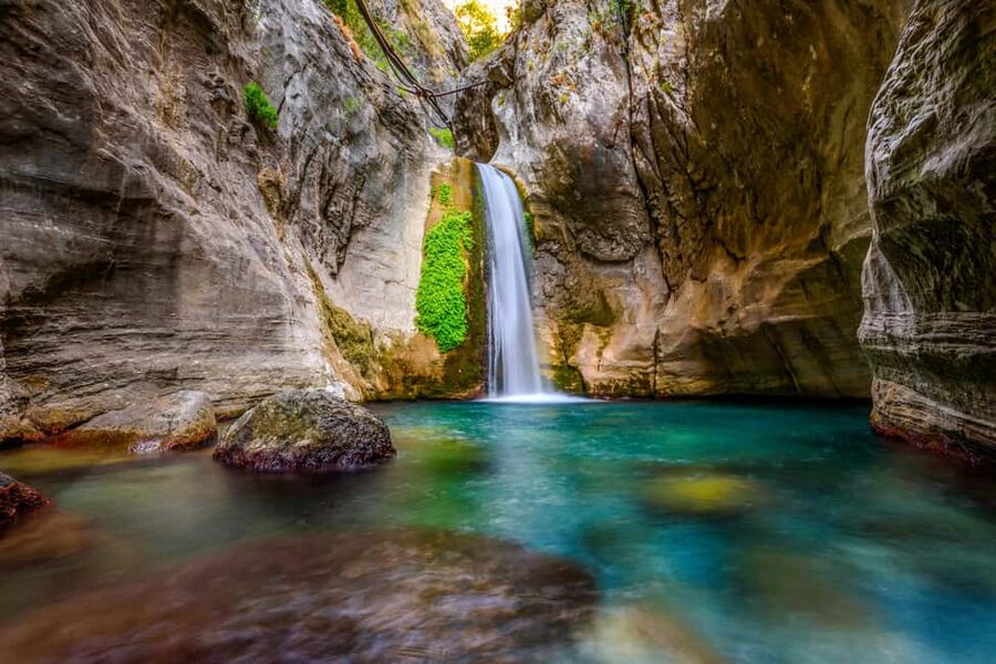 Alanya: 3-in-1 Sapadere Waterfalls, Dim Stream, & Cave Tour - Walking into Sapadere Canyon