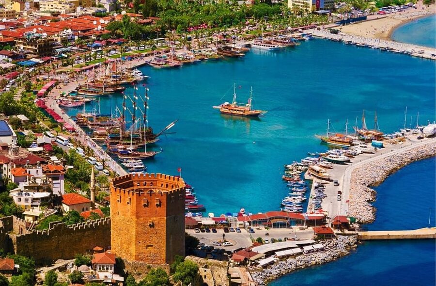 Alanya 4-Hour City Tour: Castle, Cave, & Sunset Panora - Sunset views from the observation terrace