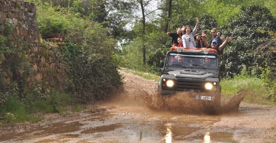 Alanya: Jeep Tour with Dim Cave, Waterfall with Dimcay Lunch - Hotel pickup across Alanya and the first Jeep ride