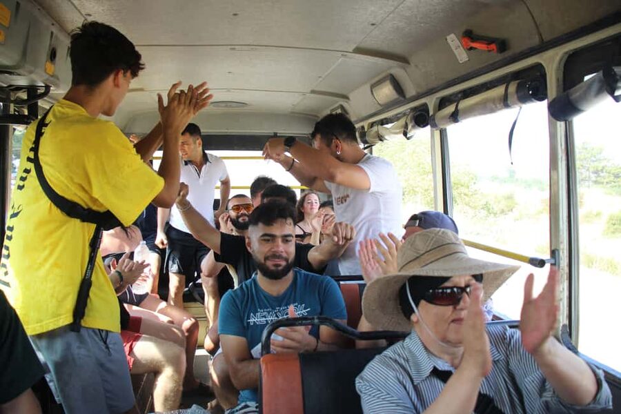 Alanya: Sapadere Canyon by Cabrio Bus w/ Cave & Lunch - The Mahmutlar viewpoint and the first mountain views
