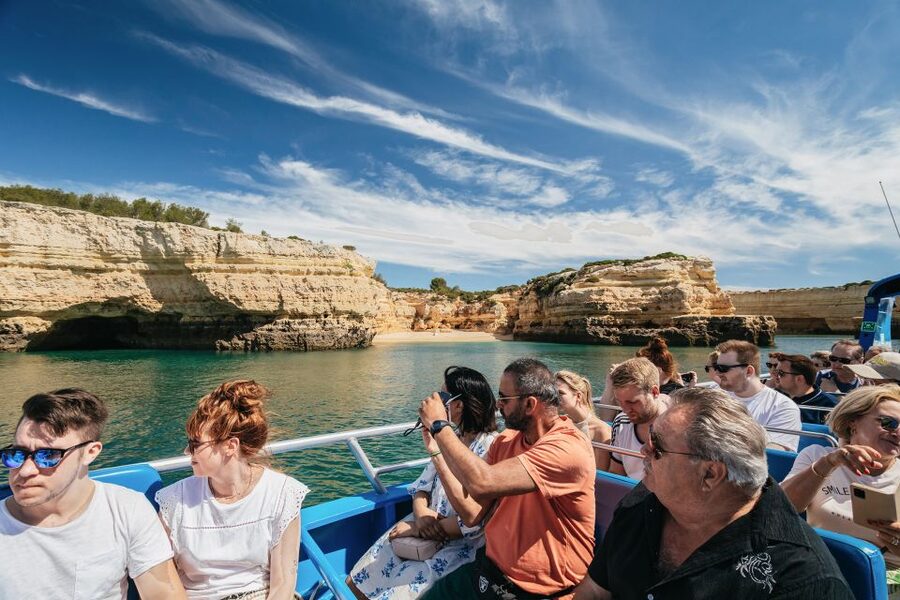 Albufeira: 2.5-Hour Benagil Caves & Dolphin Watching - The Yellow Submarine and Albandeira’s natural arch