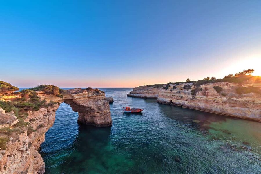 Albufeira: Benagil Cave Sunset Cruise - The Algarve coast, shaped by wind and water