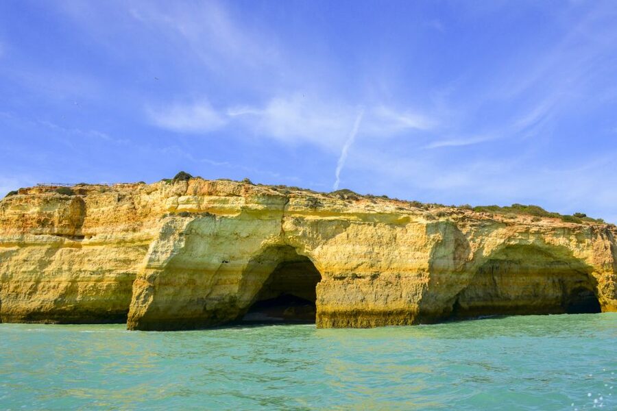 Albufeira: Benagil Caves & Dolphin Watching Speed Boat Tour - Dolphin watching in the open sea