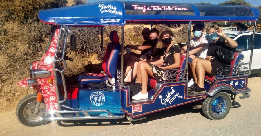 Albufeira: Benagil Caves & Senhora da Rocha Tour by Tuk Tuk - Key points at a glance
