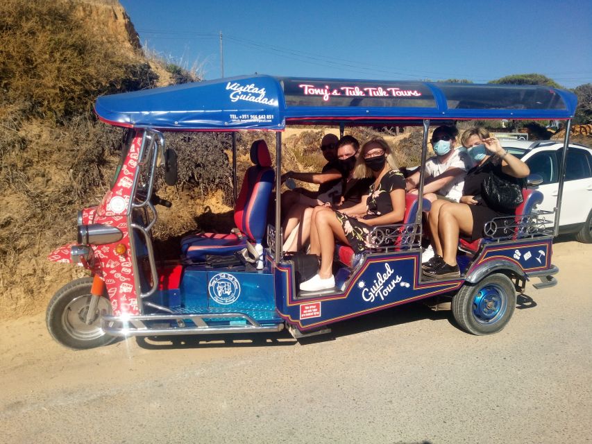 Albufeira: Benagil Caves & Senhora da Rocha Tour by Tuk Tuk - The tuk tuk ride between the viewpoints
