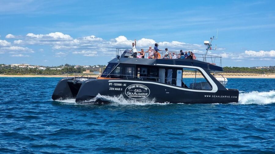 Albufeira: Coastline and Benagil Caves Tour by Catamaran - The Atlantic swim stop