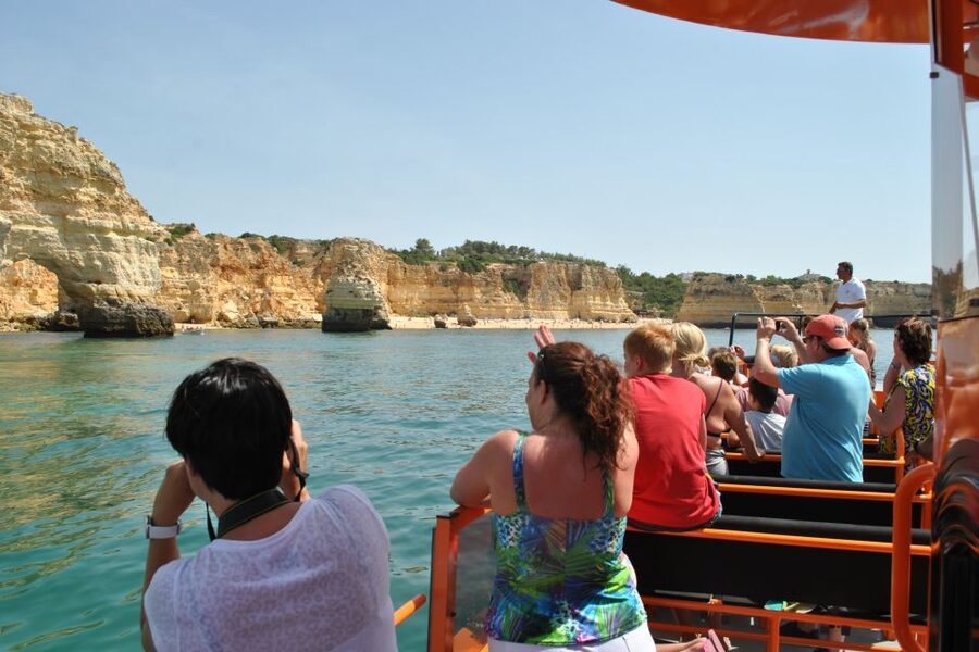 Albufeira: Dolphin Watching and Benagil Cave - Benagil Cave and the rock formations near Carvoeiro