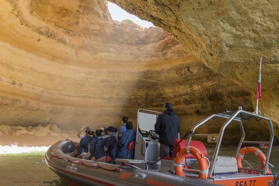Albufeira: Dolphin Watching and Benagil Cave Boat Cruise - Practical timing and booking advice