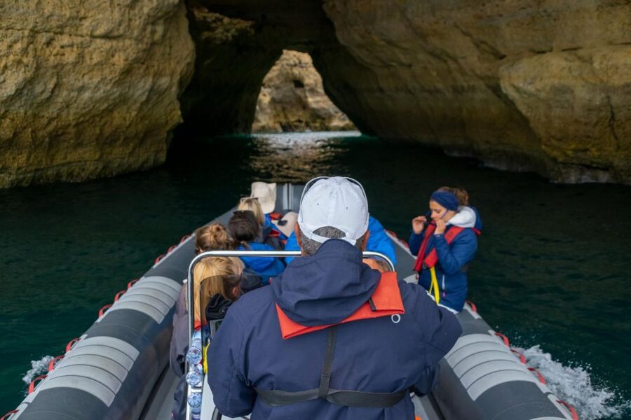Albufeira: Dolphins & Benagil Caves RIB Tour - The 15-minute safety briefing