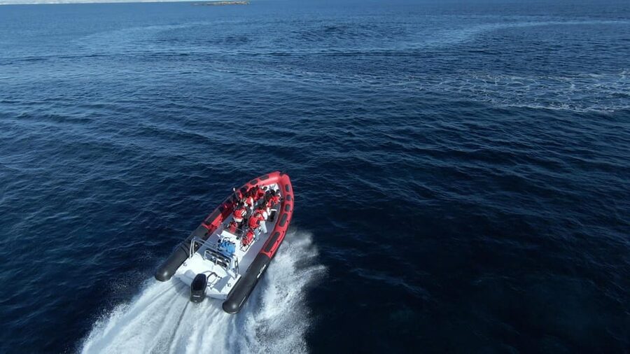 Alcudia: Sightseeing, Sea Caves & Snorkel Speedboat Tour - Ses Caletes and the longer swim