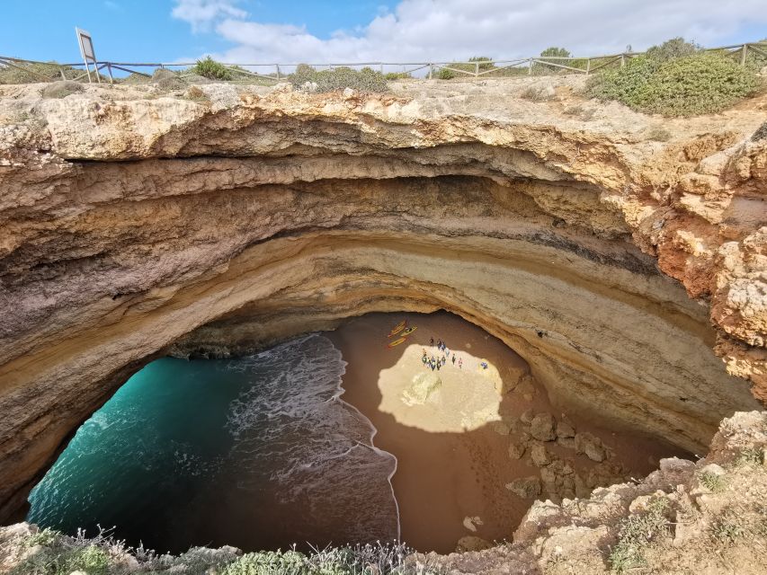 Algarve: Benagil Cave Sunrise Kayak Tour with Shower Use - Returning to Benagil Beach