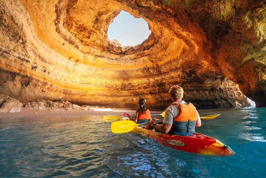 Algarve: Benagil Cave Sunrise Kayak Tour with Shower Use - Starting at Benagil Beach