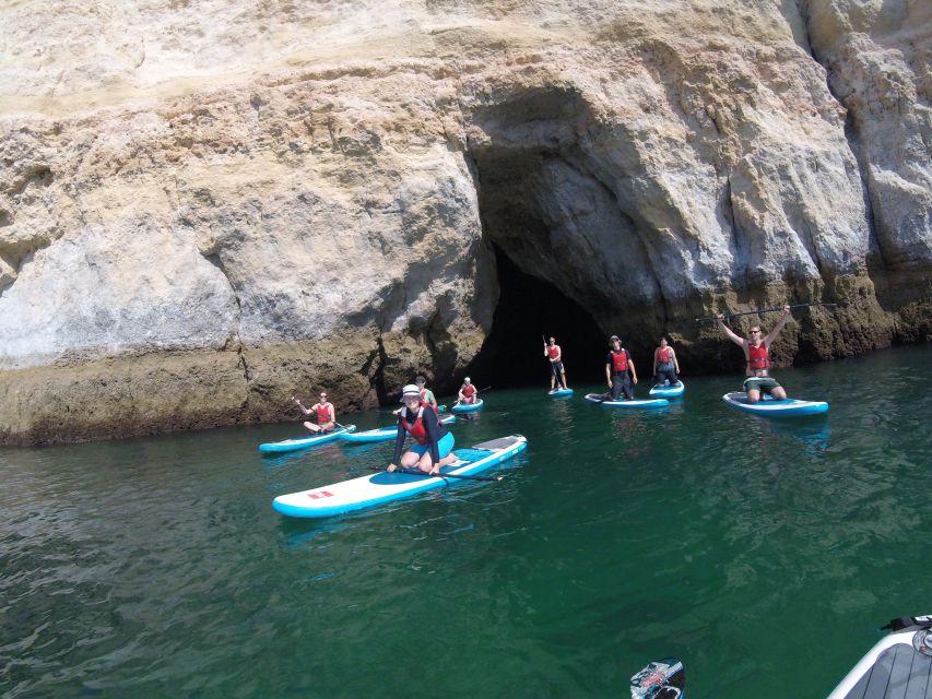 Algarve: Benagil Caves SUP Tour since 2016 - Along the golden cliffs and smaller caves