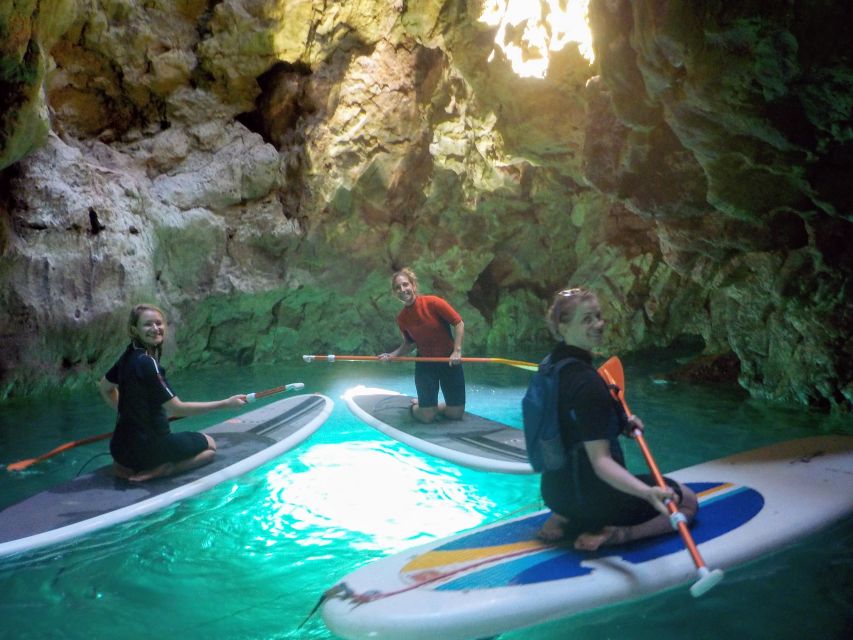 Algarve: Stand Up Paddle Tour w/ Snorkeling to Ingrina Caves - Snorkeling with fish and seabirds overhead