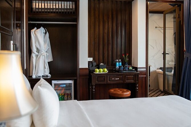 All-Inclusive 2 Day/1 Night Halong Luxury Cruise, Meals, Cave, Kayaking,Swimming - Lunch and the first views from the boat