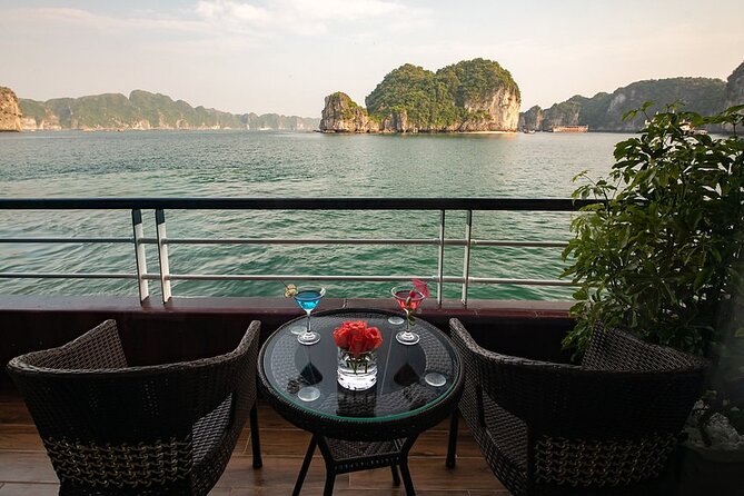 All-Inclusive 2 Day/1 Night Halong Luxury Cruise, Meals, Cave, Kayaking,Swimming - Sunset, cooking, and squid fishing