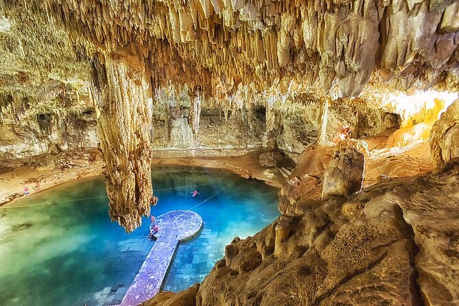 All-inclusive Cenotes tour - Suytun Cenote: sunlight, stone, and stairs