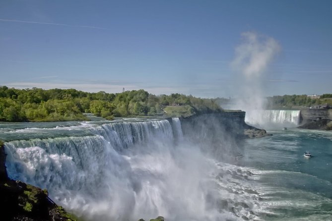 All Inclusive Niagara Falls USA Tour W/Boat Ride,Cave & Much MORE - Terrapin Point shows the American-side Horseshoe Falls