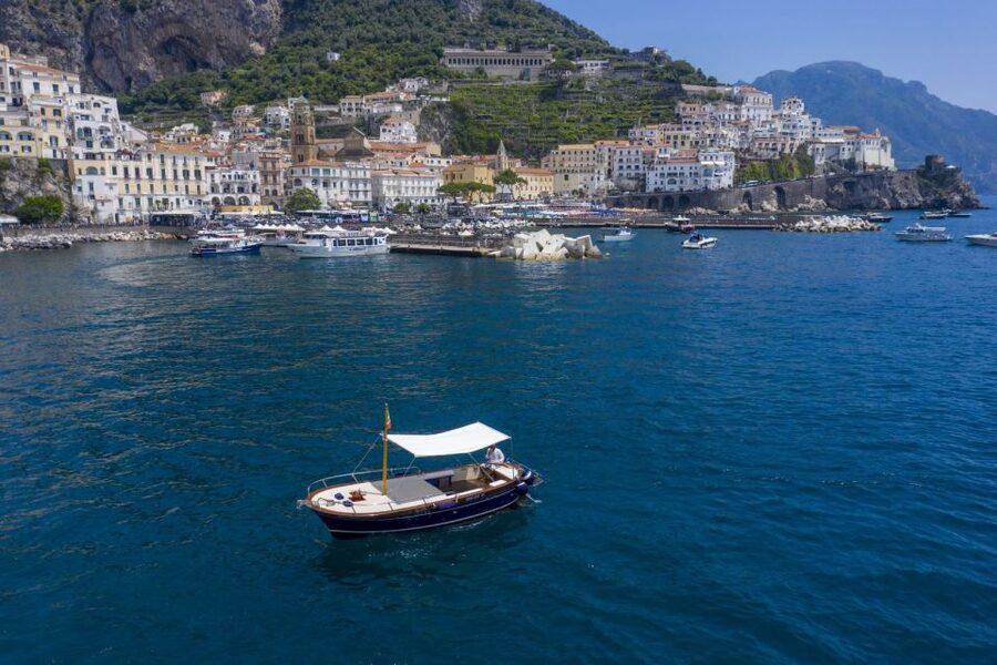 Amalfi: Boat Adventure Caves, Beaches, Snorkeling & Positano - Furore and its famous bridge