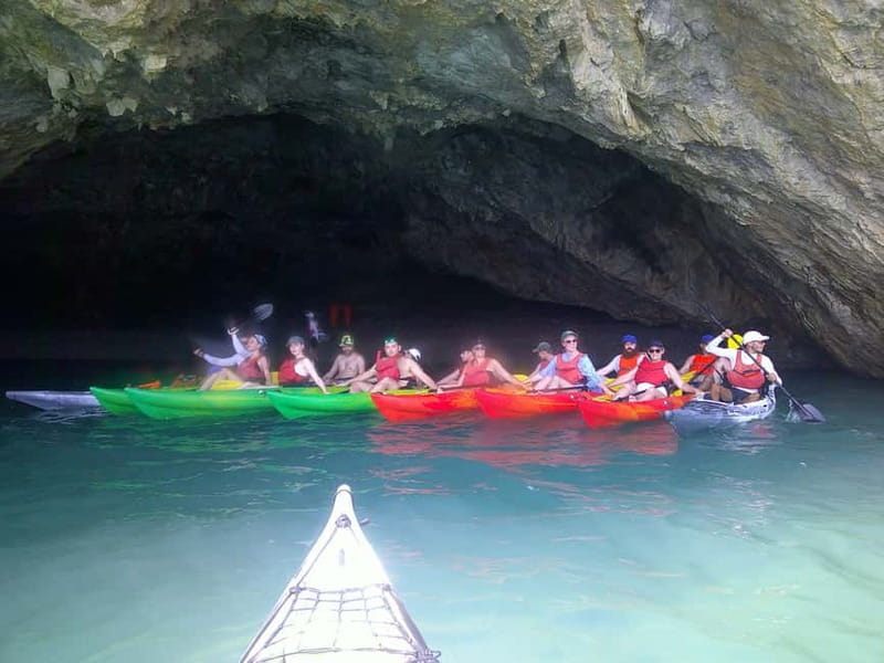 Amalfi Coast: Kayak, Snorkeling, Pandora Cave & Hidden Beach - Grotta di Pandora, where the route becomes more dramatic