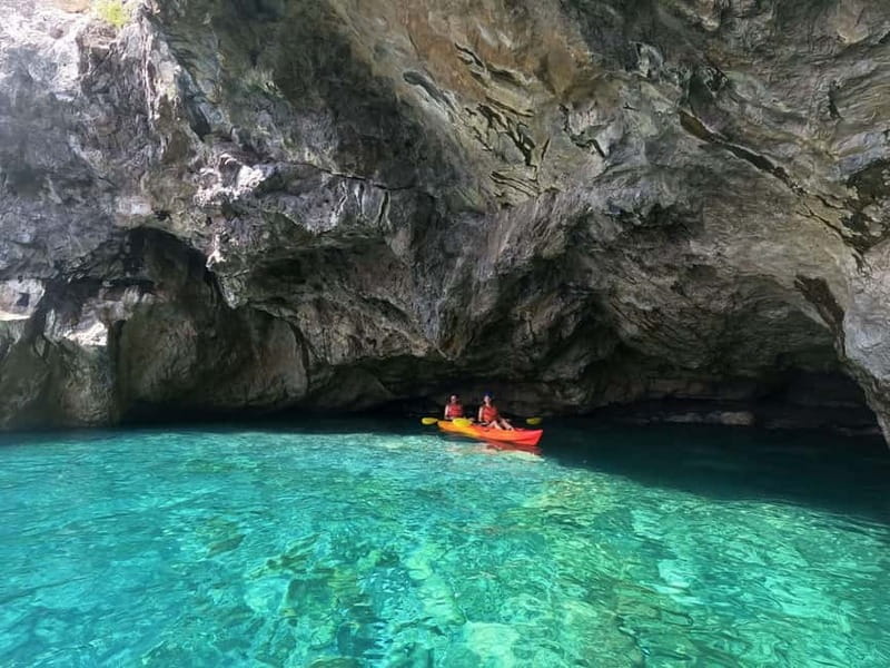 Amalfi Coast: Kayak, Snorkeling, Pandora Cave & Hidden Beach - Starting at Moorea Beach Club in Maiori