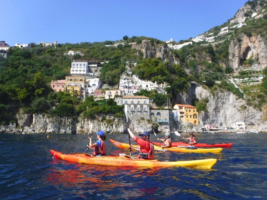 Amalfi Coast: Kayak Tour with Snorkeling and Grottoes Visit - Conca dei Marini, villas, and the Santa Rosa Monastery