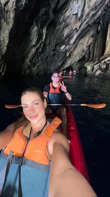 Amalfi: Kayak-Snorkel to Pandora Cave, Hidden Beach & Drinks - What the guide adds to the outing