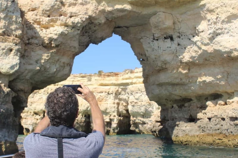 Armação de Pêra: Benagil and 10 Best Caves Guided Boat Tour - Albandeira Arch and the coast near Marinha