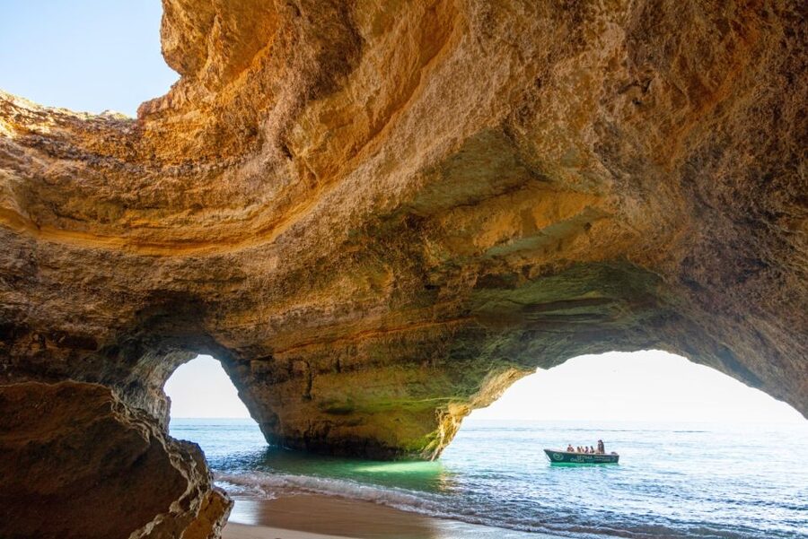 Armação de Pêra: Benagil Caves and Secret Beaches Boat Trip - The first caves and beaches near Armação de Pêra