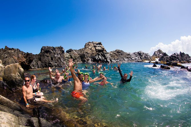 Aruba Natural Pool and Indian Cave Rugged Jeep Safari - Entering Arikok National Park by open-air Jeep
