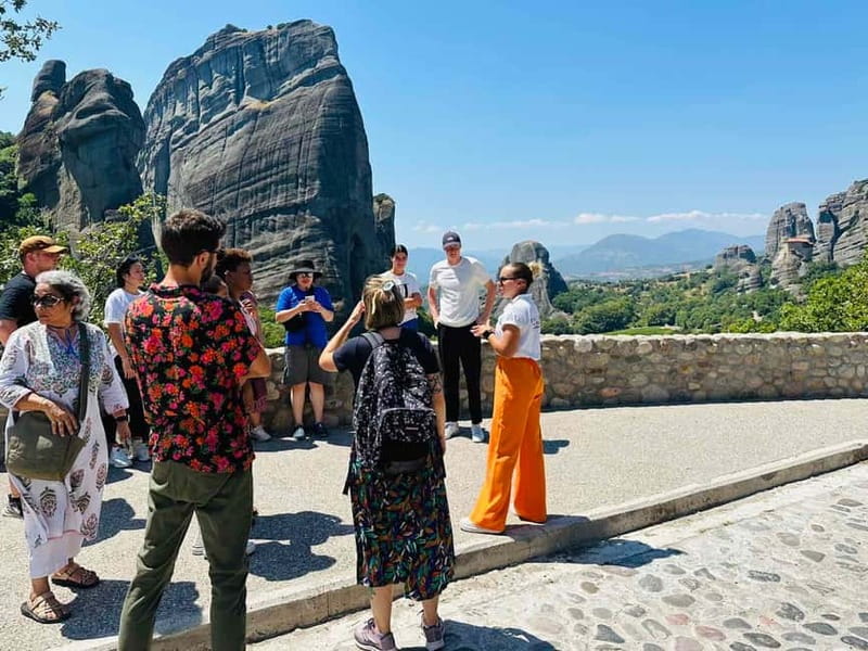 Athens: Guided Tour to Meteora Monasteries & Hermit Caves - Three monastery interiors, with important clothing rules