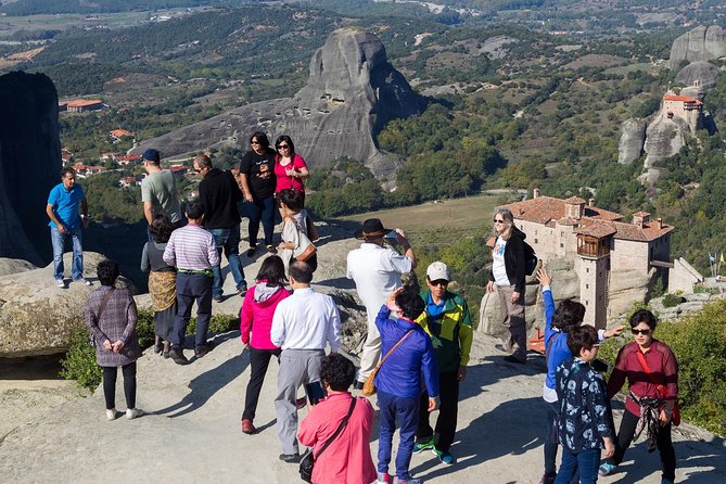 Athens: Meteora Monasteries, Hermit Caves Tour with Pickup - Great Meteoron, the spiritual center of the visit