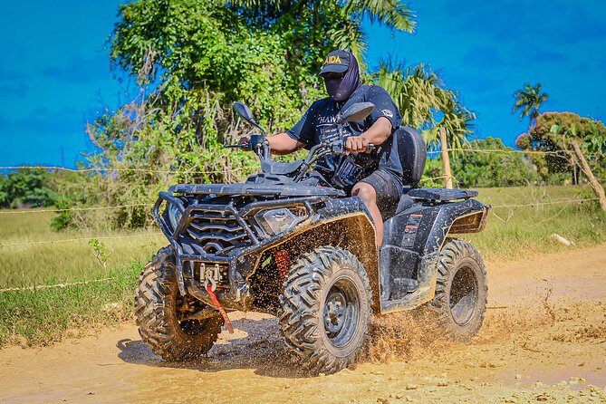 ATV Adventure w/ Chocolate, Coffee & Cave Swim in Punta Cana - Riding rough roads through the Dominican countryside