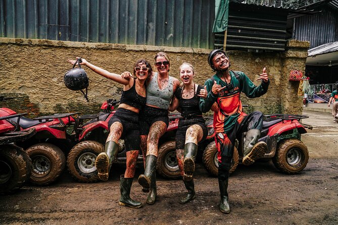 ATV Quad Bike Bali with Waterfall Gorilla Cave and Lunch - Rice fields, villages, and the first rough tracks