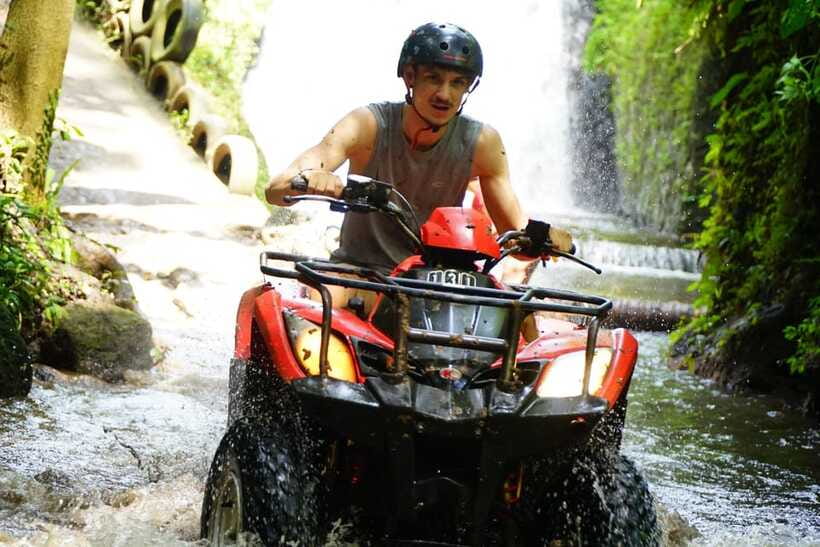 Bali: Gorilla Cave Quad Bike Tour & Cretya Infinity Pool - Showers, towels, and the useful end of the ride