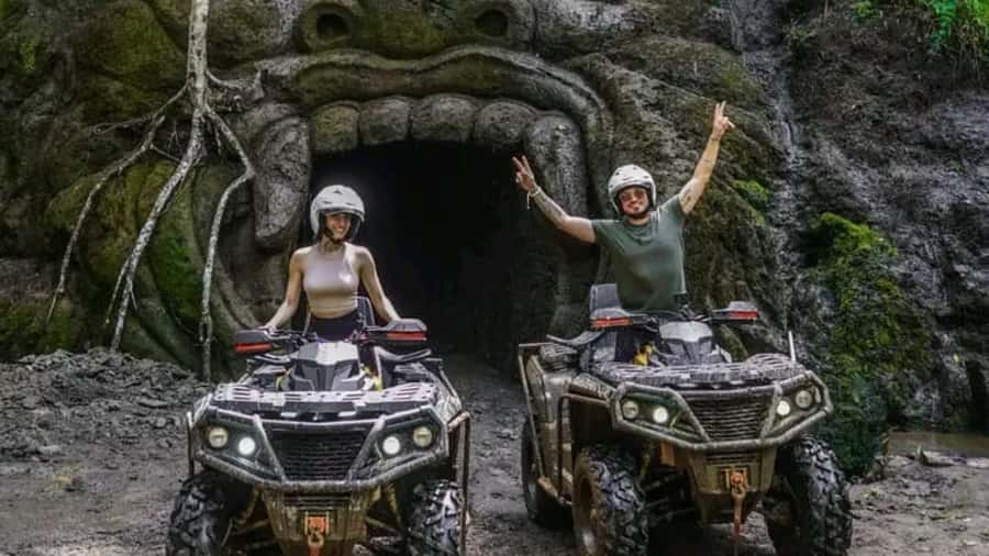 Bali: Waterfall Gorilla Cave ATV & Ubud Rafting Trip & Lunch - Key points at a glance