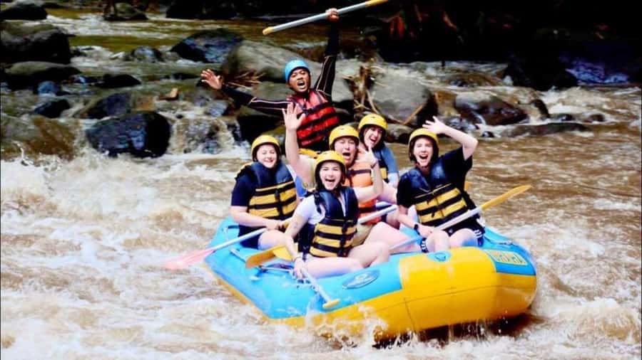 Bali: Waterfall Gorilla Cave ATV & Ubud Rafting Trip & Lunch - Rafting the Ayung River for about 2.5 hours