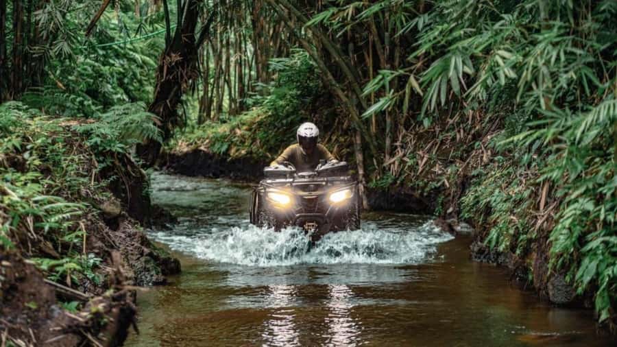 Bali: Waterfall Gorilla Cave ATV & Ubud Rafting Trip & Lunch - Lunch and the Cretya Sunset stop