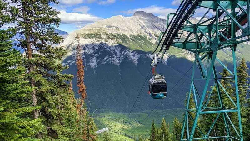 Banff: Gondola Cave Basin, Johnston Canyon & Lake Minnewanka - Bow Falls, Fairmont Banff Springs, and Surprise Corner