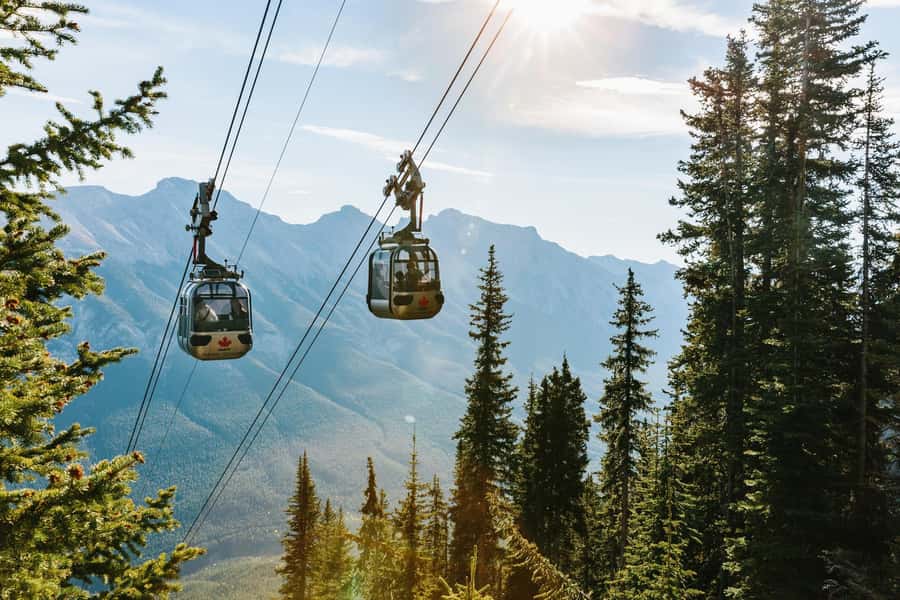 Banff: Lake Louise, Moraine Lake, Gondola, Cave & Basin Tour - Soaking at the Upper Hot Springs