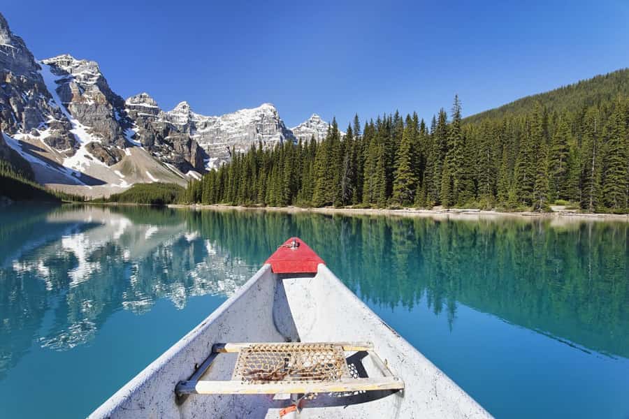 Banff: Lake Louise, Moraine Lake, Gondola, Cave & Basin Tour - Moraine Lake from June through October