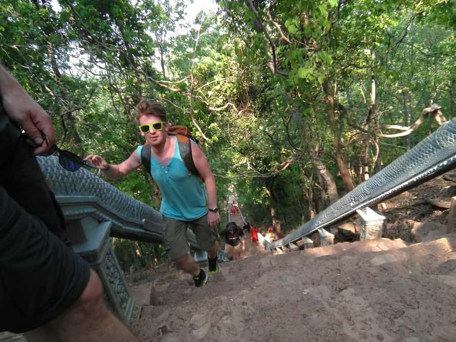 Battambang family tuktuk tour BambooTrain/Wat Banan/Bat cave - Riding Battambang’s Bamboo Train