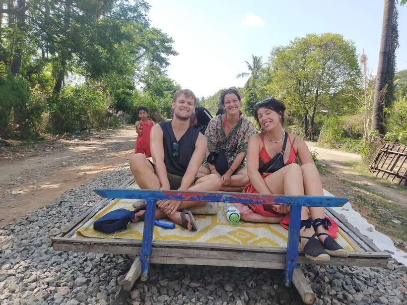 Battambang: Tuk-Tuk, Bamboo Train, Killing/Bat Caves, Sunset - Starting in Battambang by tuk-tuk