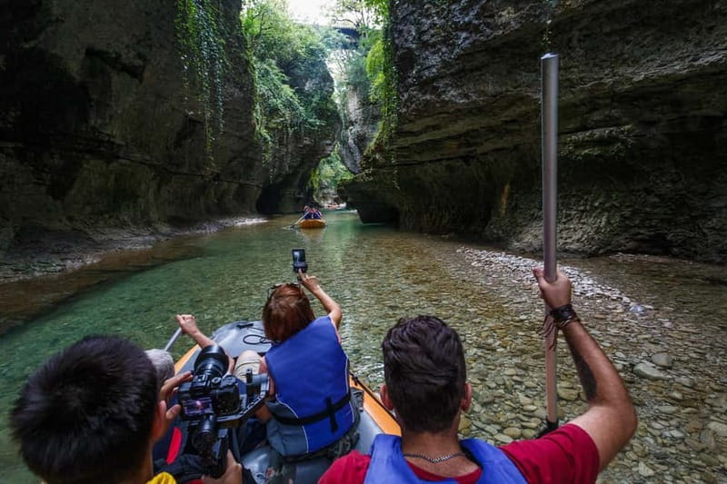 Batumi: Full-Day Tour to Martvili Canyon and Prometheus Cave - Martvili Canyon and its open-air boat ride
