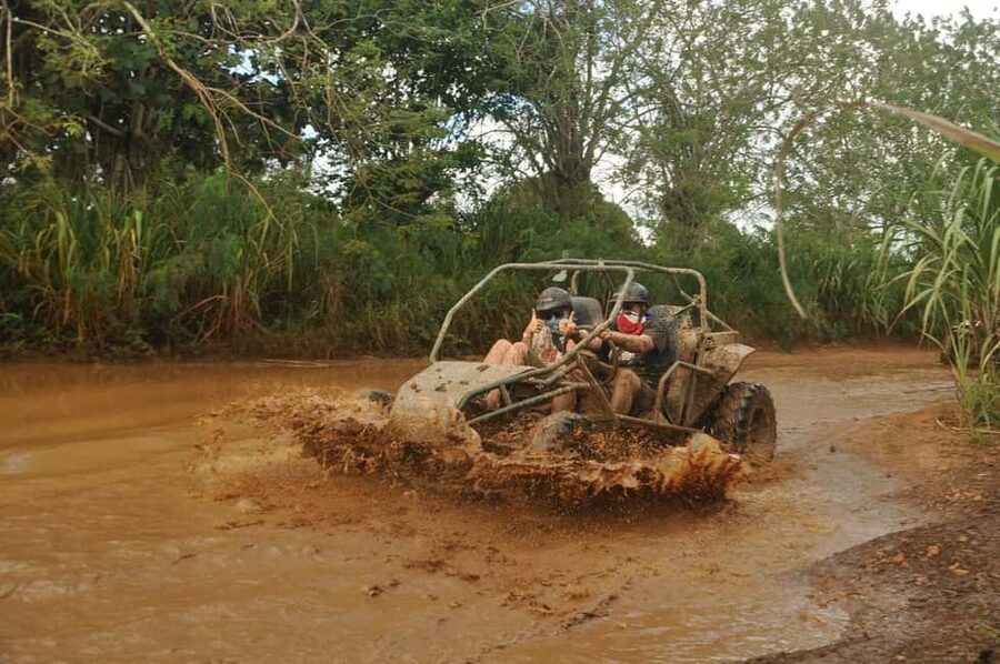 Bayahibe: ATV Buggy Adventure through Jungle & Caves - The first off-road run: mud, water, and rough tracks