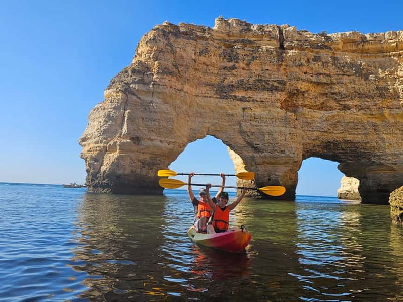 Benagil Cave: Guided Kayak Tour with Caves and Cliffs - Safety briefing, gear, and the walk to the water