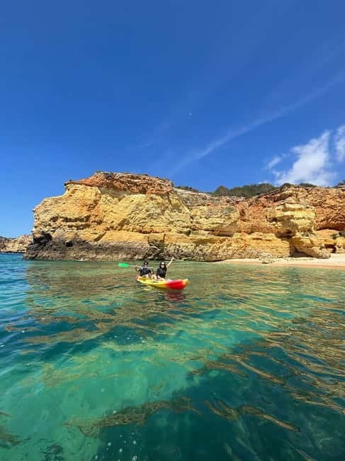 Benagil Cave - Kayak Guided tour - Swimming and snorkeling along the route